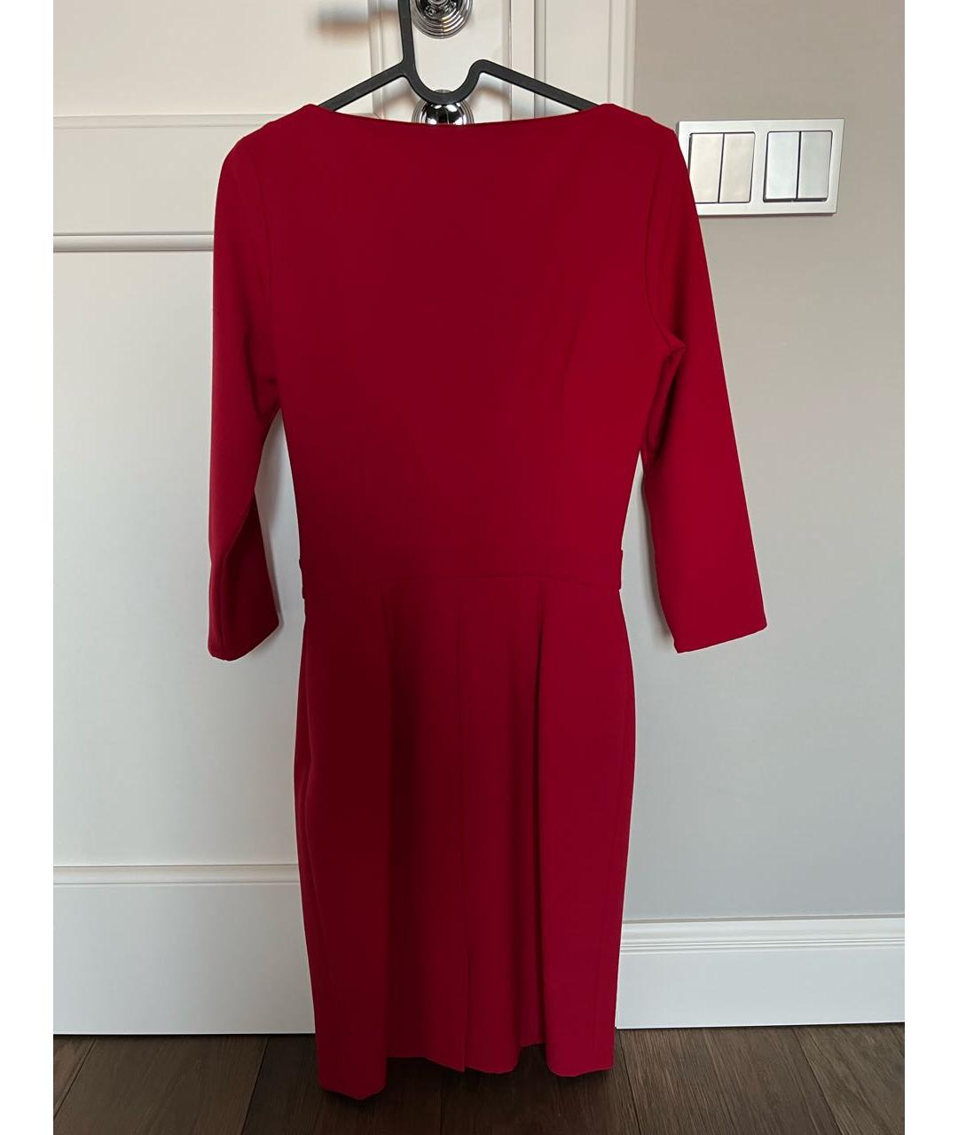 MAX&CO Красное шерстяное повседневное платье, фото 2