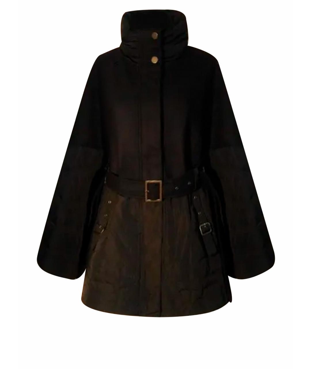 ELEGANCE Черное шерстяное пальто, фото 1