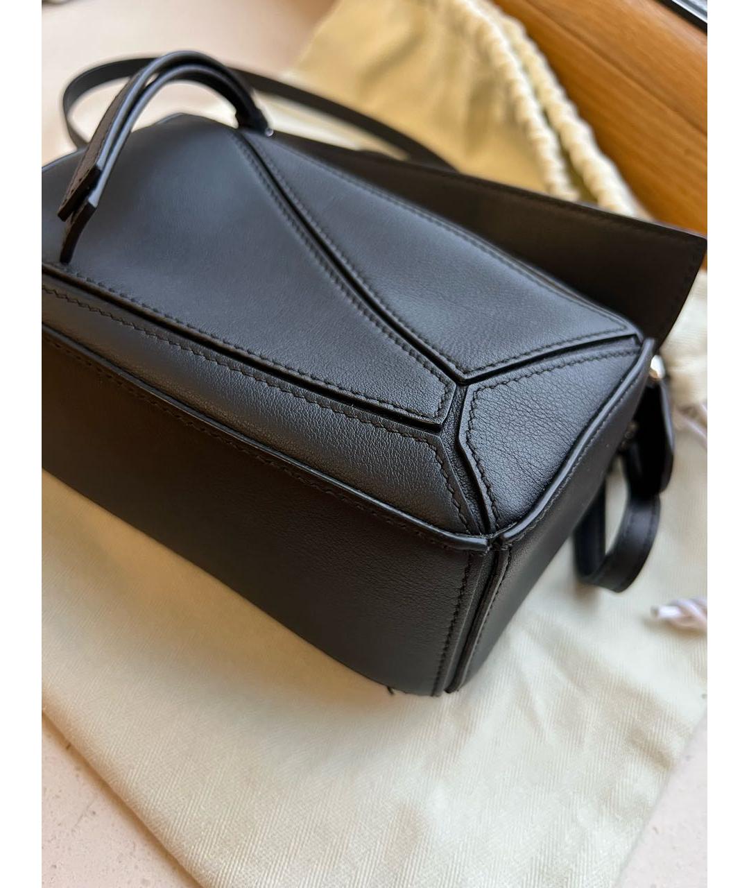 LOEWE Черная кожаная сумка через плечо, фото 3