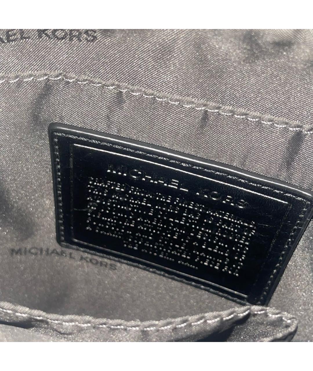 MICHAEL KORS Черная сумка на плечо из искусственной кожи, фото 5