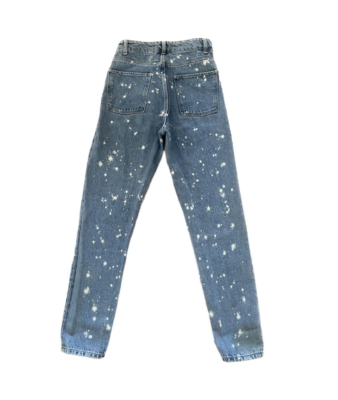 SANDRO Голубые хлопковые джинсы слим, фото 2