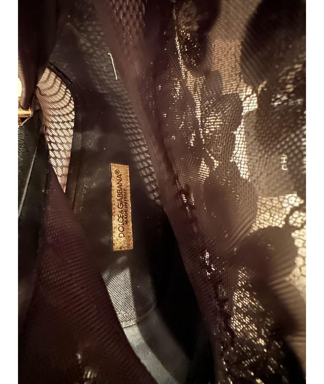 DOLCE&GABBANA Черные текстильные ботильоны, фото 2
