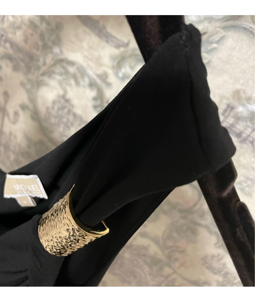 MICHAEL KORS Черное полиэстеровое коктейльное платье, фото 7