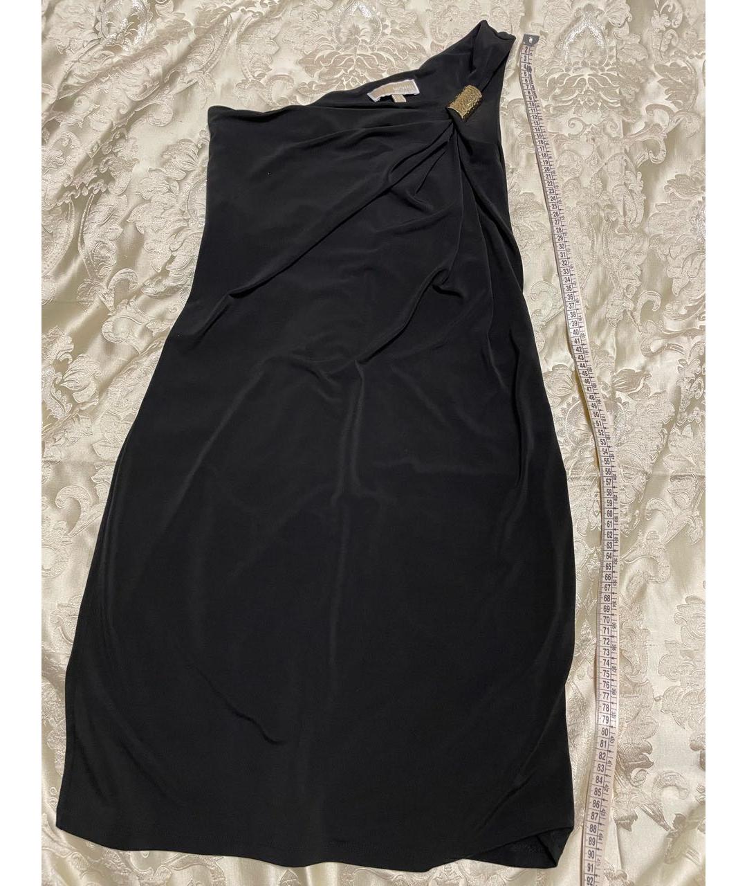 MICHAEL KORS Черное полиэстеровое коктейльное платье, фото 5