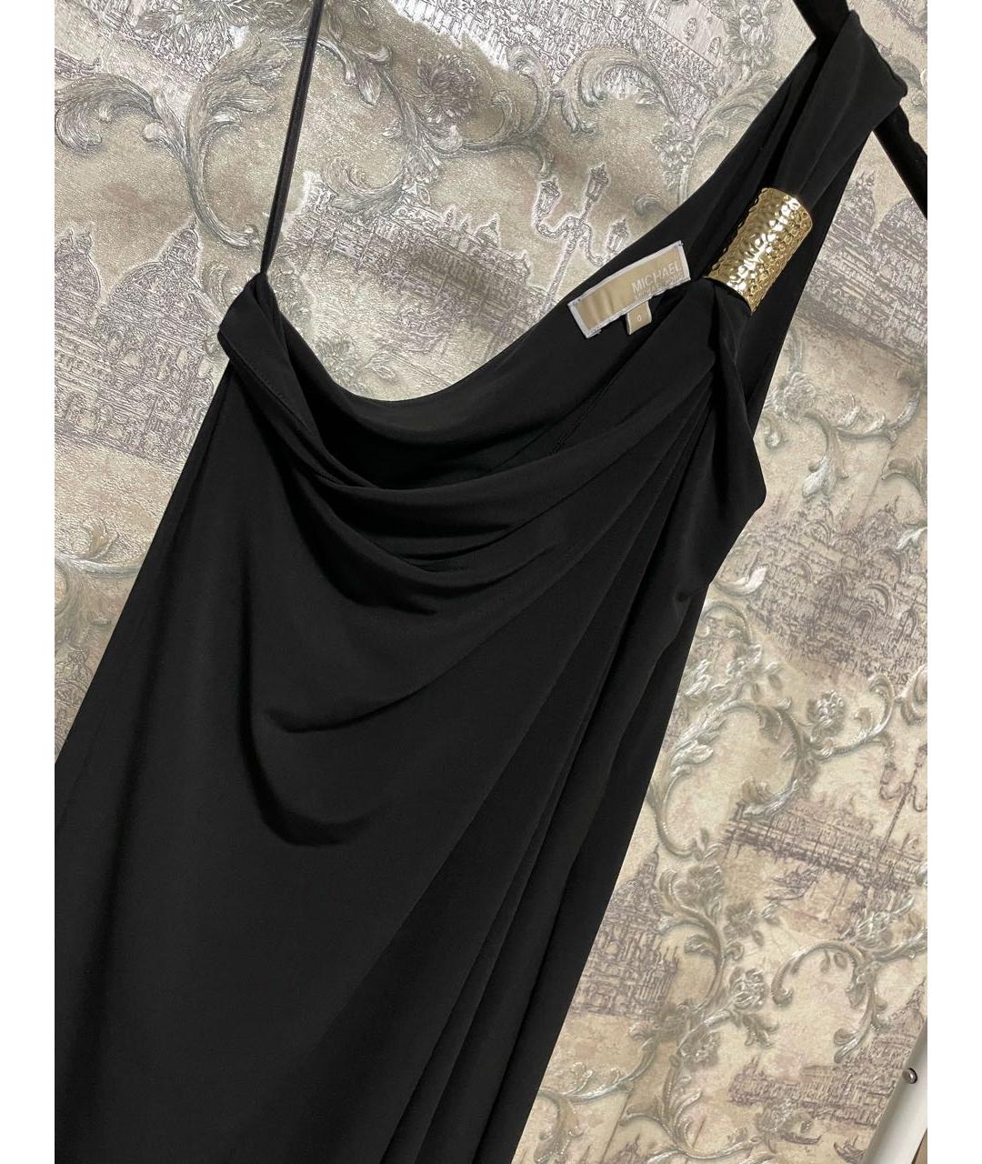 MICHAEL KORS Черное полиэстеровое коктейльное платье, фото 3