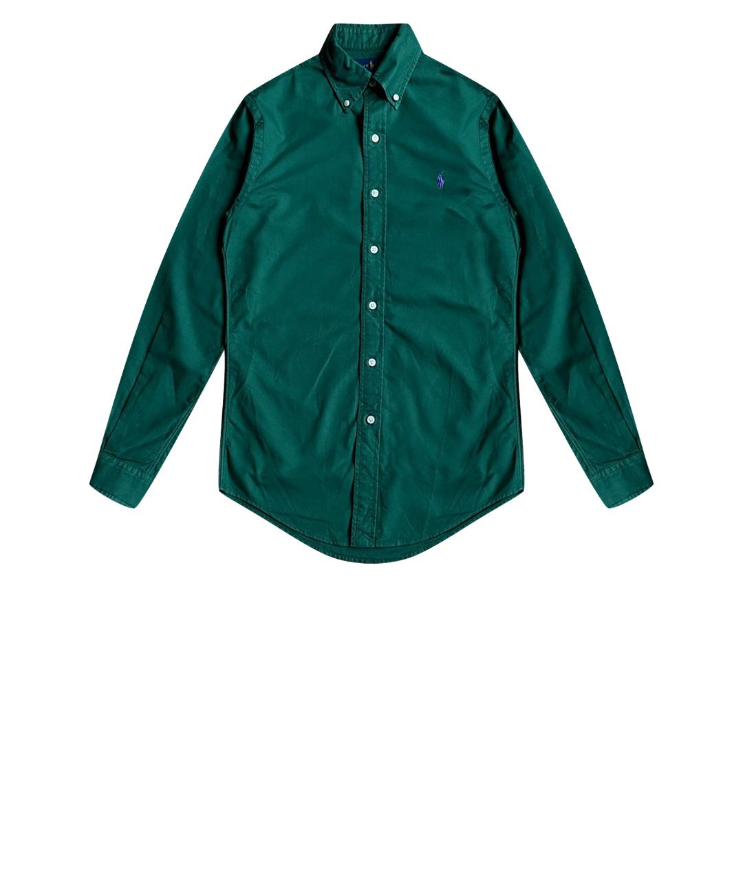 RALPH LAUREN Зеленая хлопковая кэжуал рубашка, фото 1