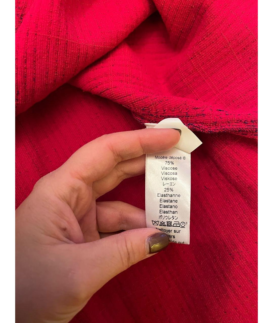 KENZO Фиолетовая вискозная юбка мини, фото 4