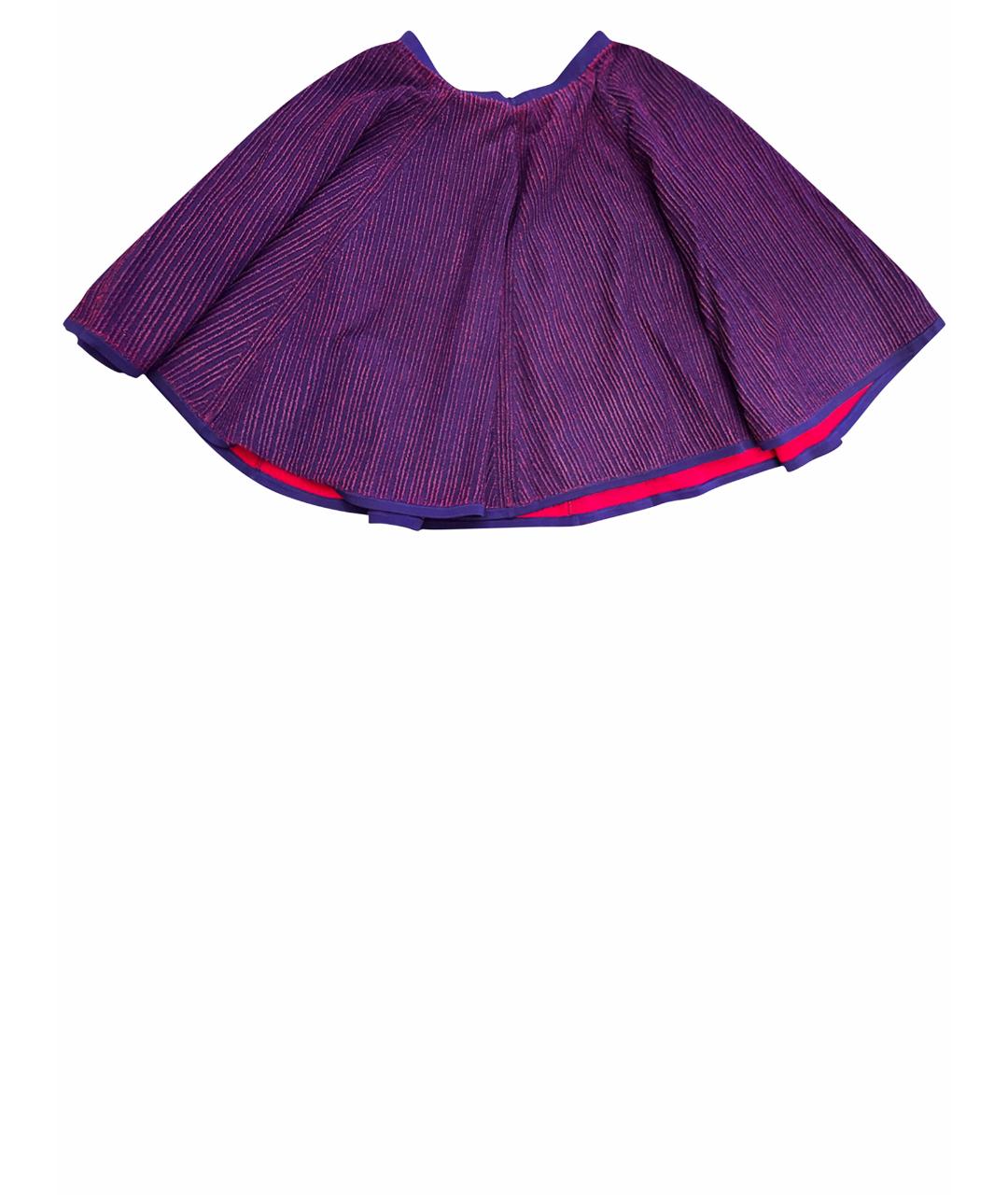 KENZO Фиолетовая вискозная юбка мини, фото 1