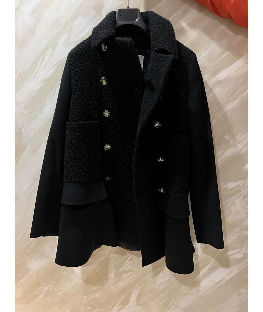 KENZO Черное шерстяное пальто, фото 4