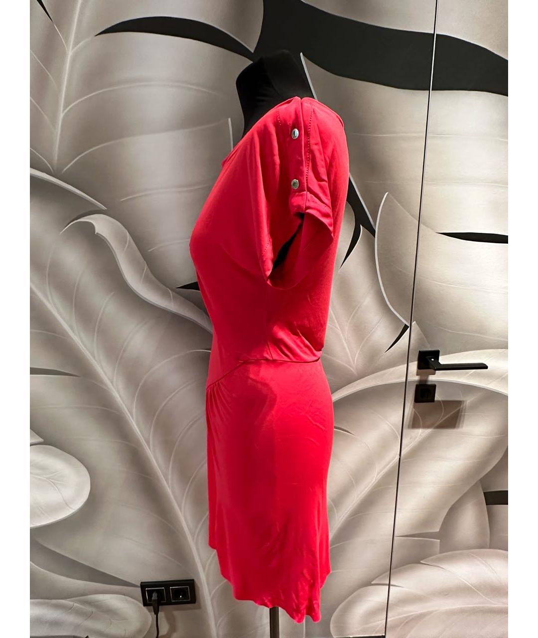 LOUIS VUITTON PRE-OWNED Коралловое вискозное повседневное платье, фото 5