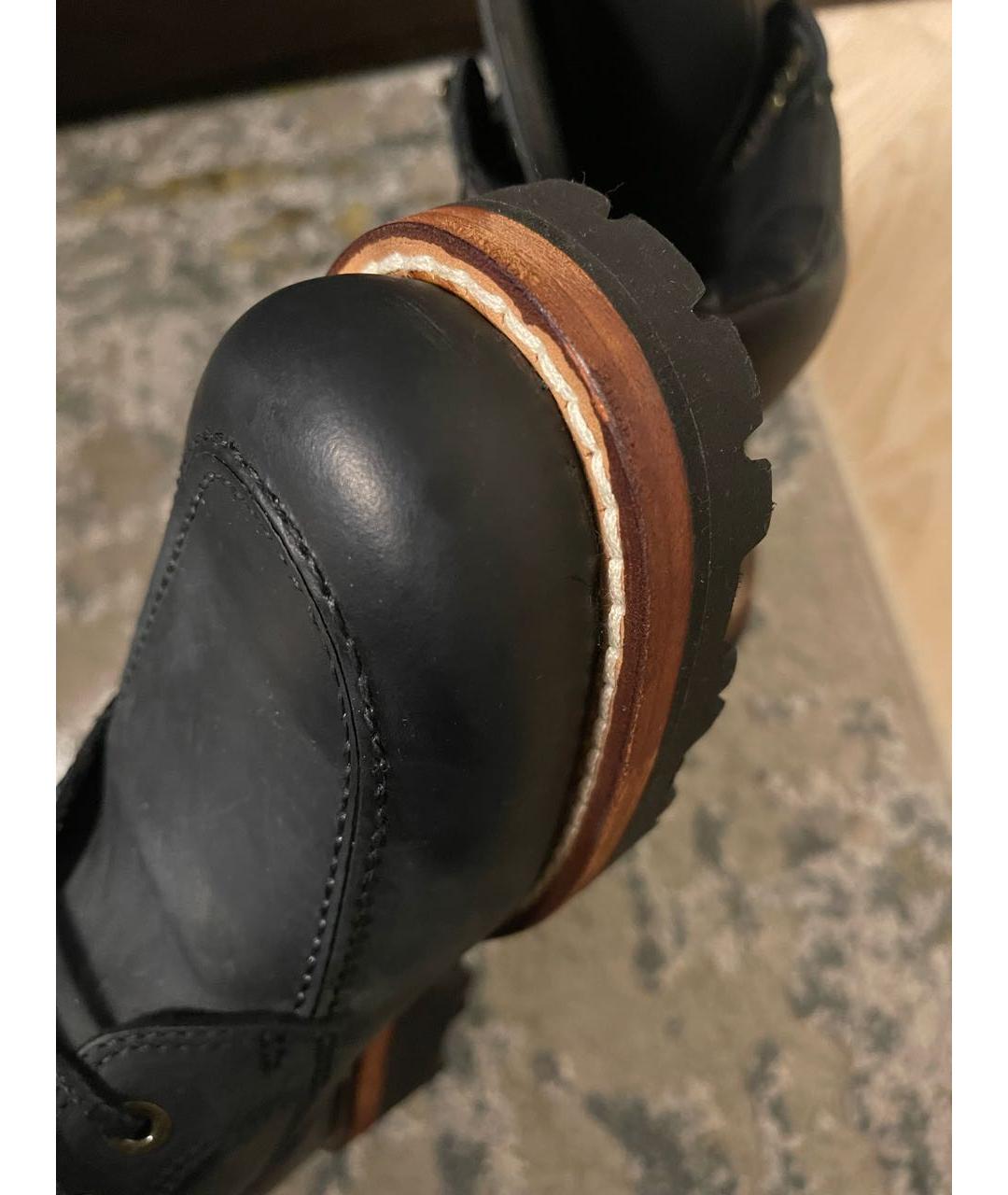DOLCE&GABBANA Черные нубуковые высокие ботинки, фото 7