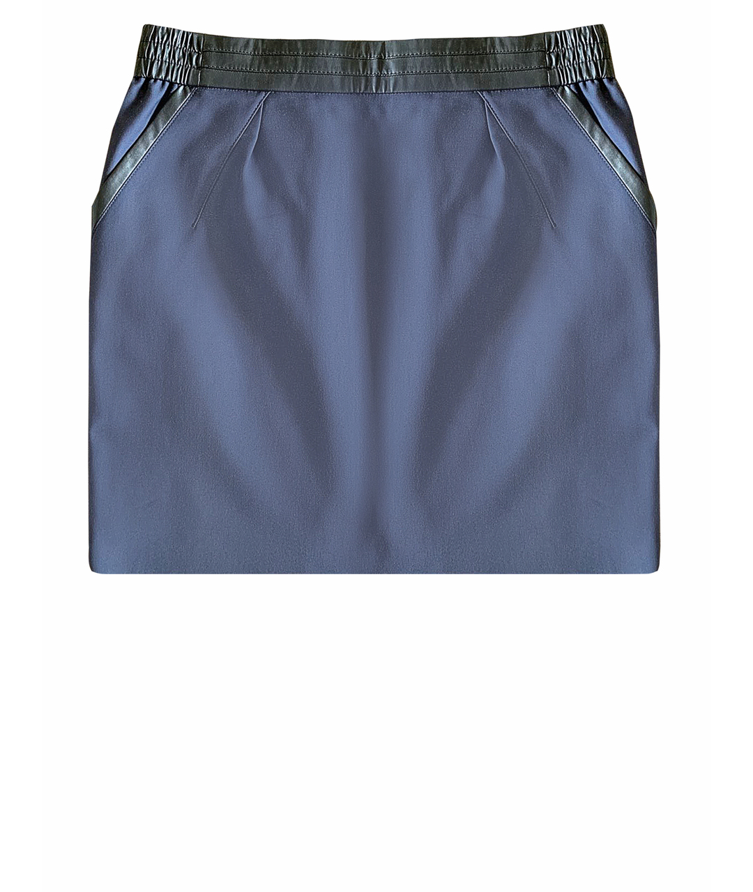 HUGO BOSS Темно-синяя хлопковая юбка мини, фото 1