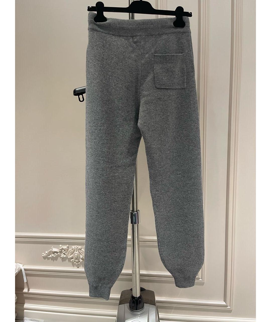 CELINE PRE-OWNED Серые кашемировые спортивные брюки и шорты, фото 2