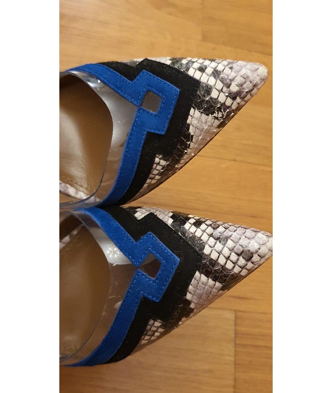 AQUAZZURA Синие кожаные туфли, фото 5