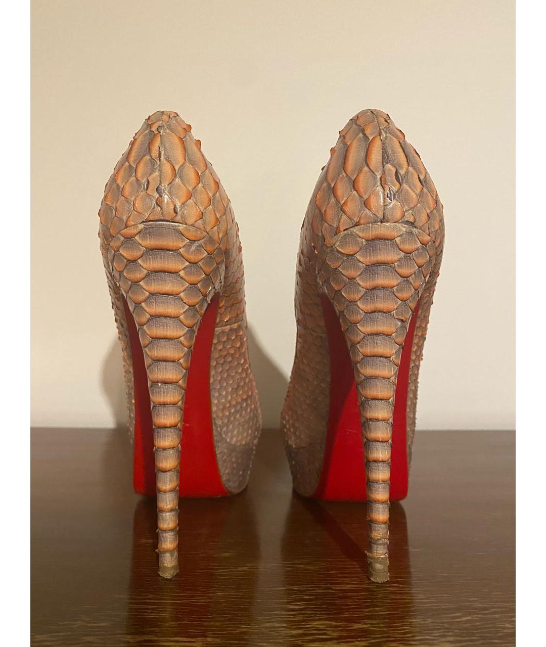 CHRISTIAN LOUBOUTIN Мульти туфли из экзотической кожи, фото 3