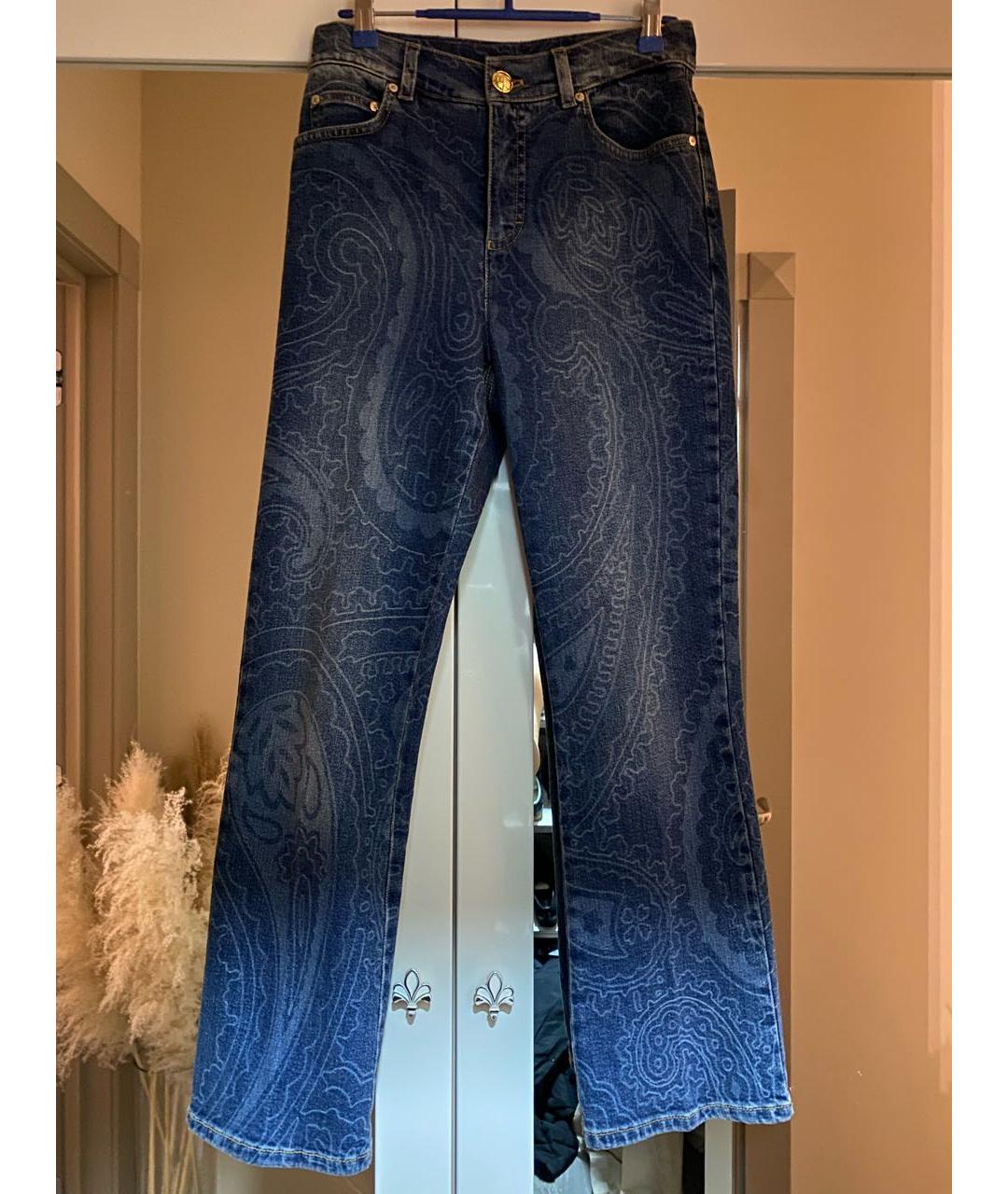 ESCADA Синие хлопковые джинсы клеш, фото 6
