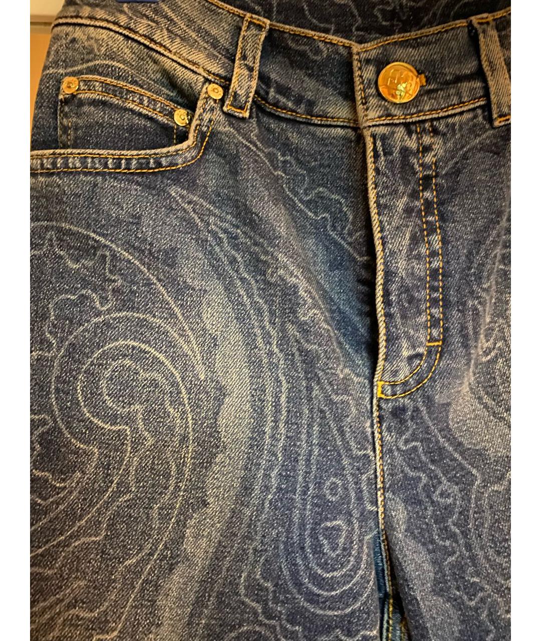 ESCADA Синие хлопковые джинсы клеш, фото 5