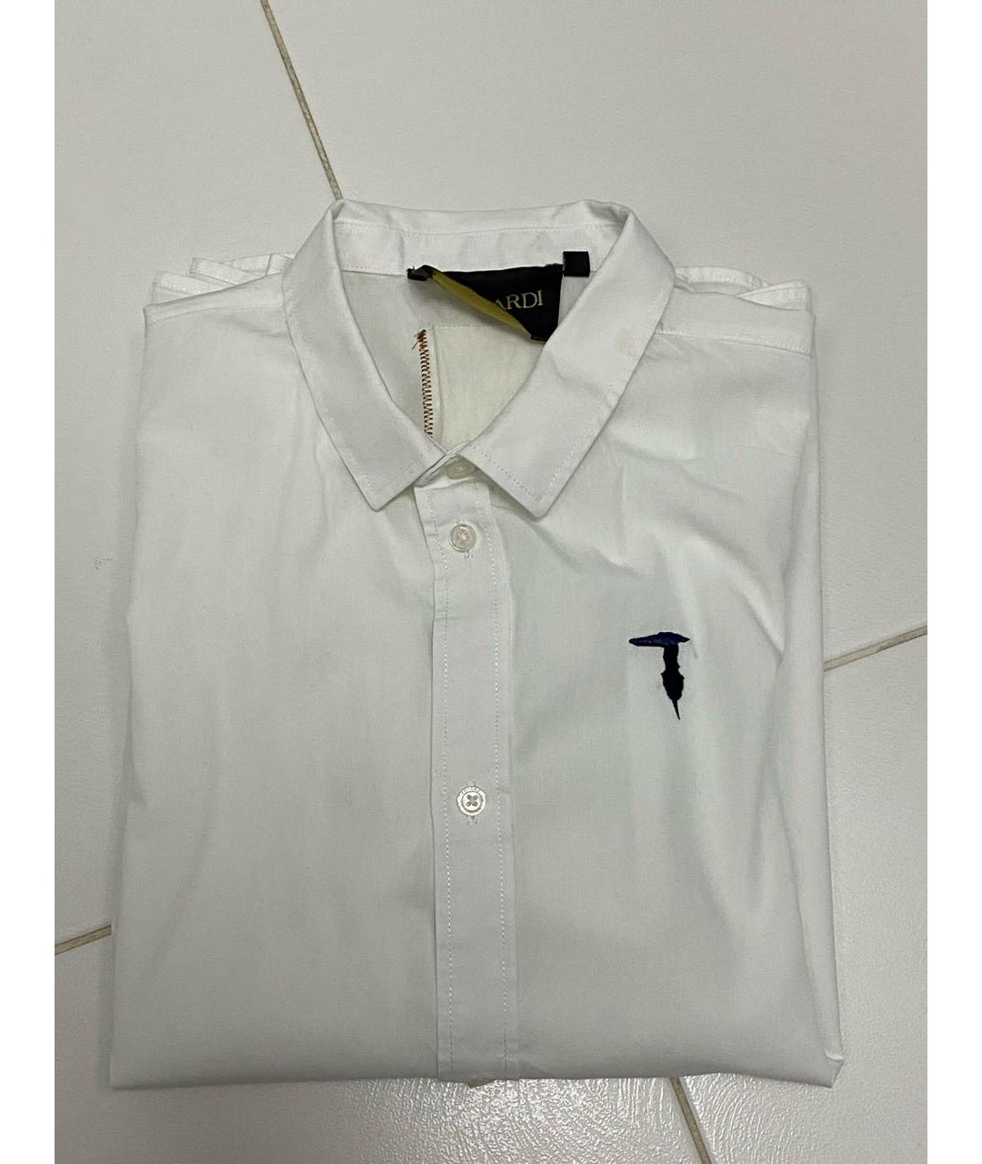 TRUSSARDI Белая хлопковая детская рубашка, фото 5