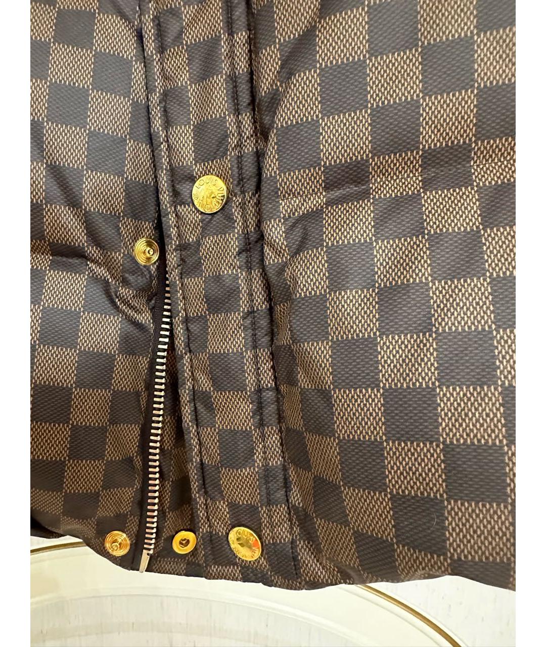 LOUIS VUITTON Коричневый меховой жилет, фото 4