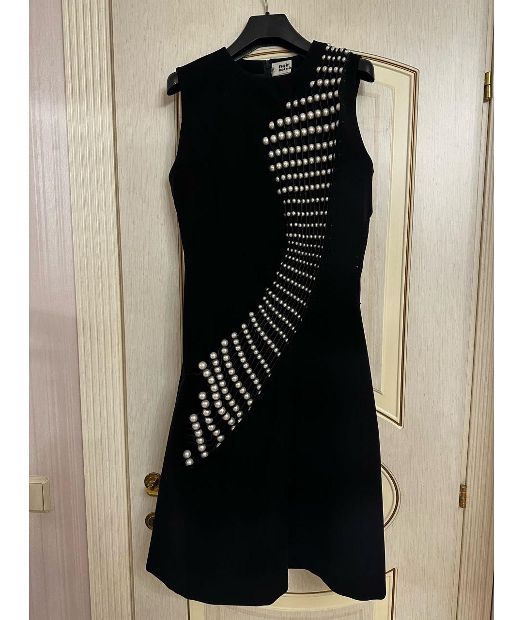 COMME DES GARÇONS NOIR KEI NINOMIYA Черное полиэстеровое вечернее платье, фото 9