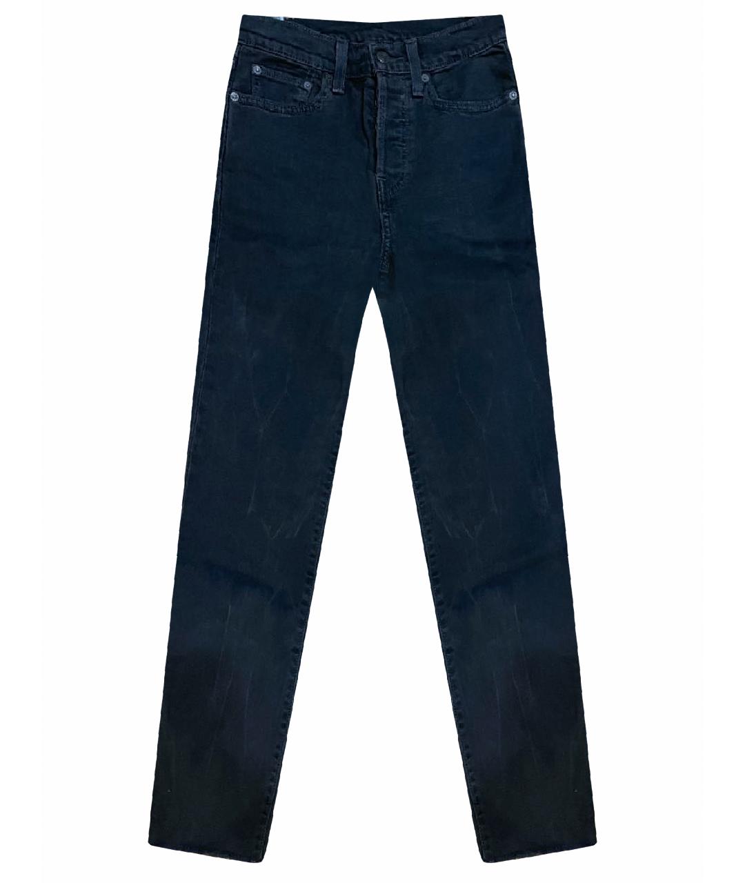 LEVI'S Антрацитовые хлопковые джинсы слим, фото 1