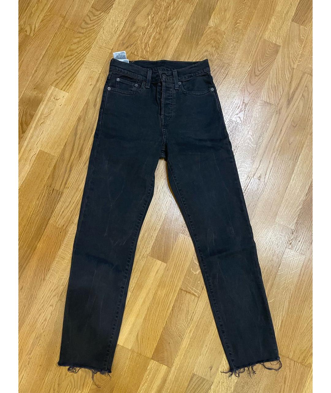 LEVI'S Антрацитовые хлопковые джинсы слим, фото 4