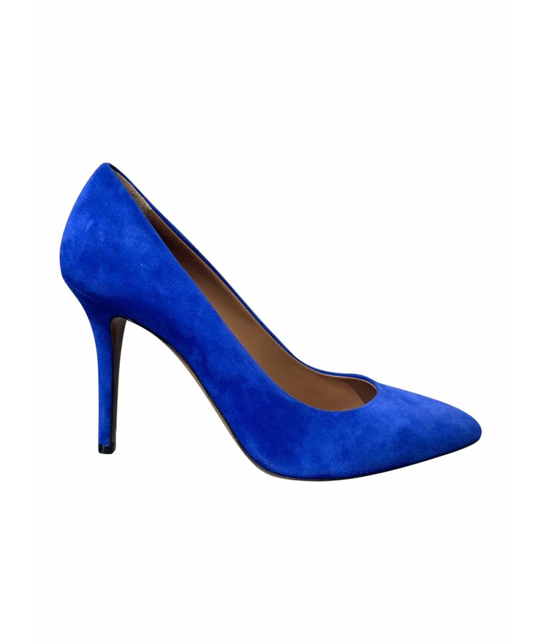EMPORIO ARMANI Синие замшевые туфли, фото 1
