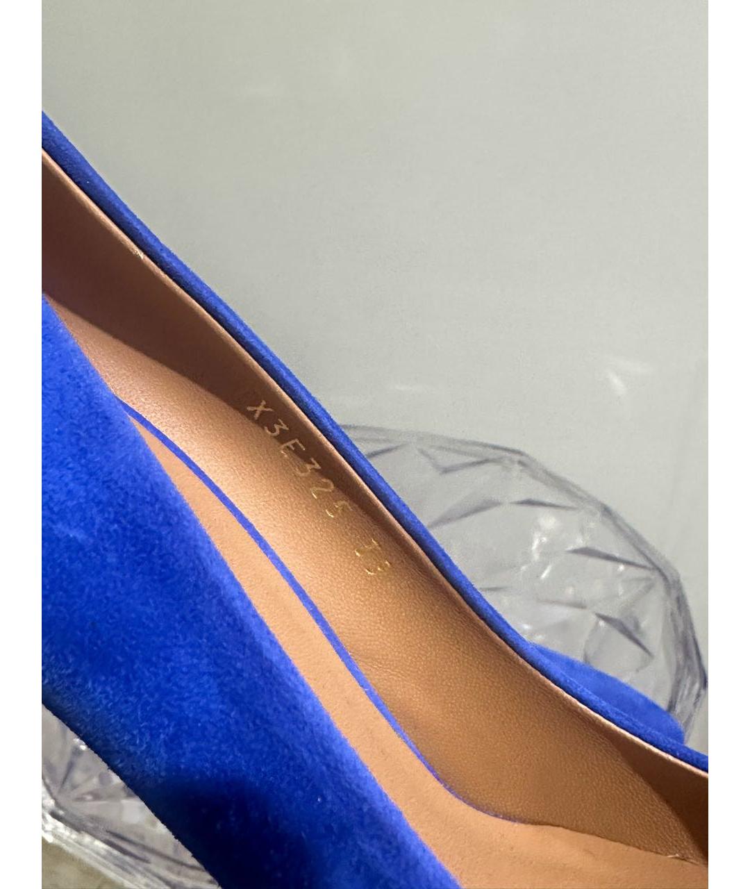 EMPORIO ARMANI Синие замшевые туфли, фото 6