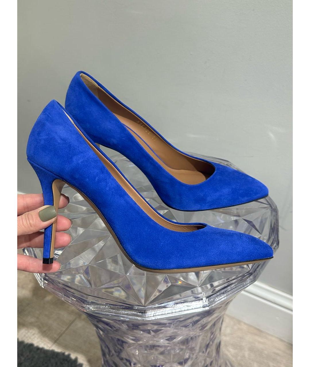EMPORIO ARMANI Синие замшевые туфли, фото 5