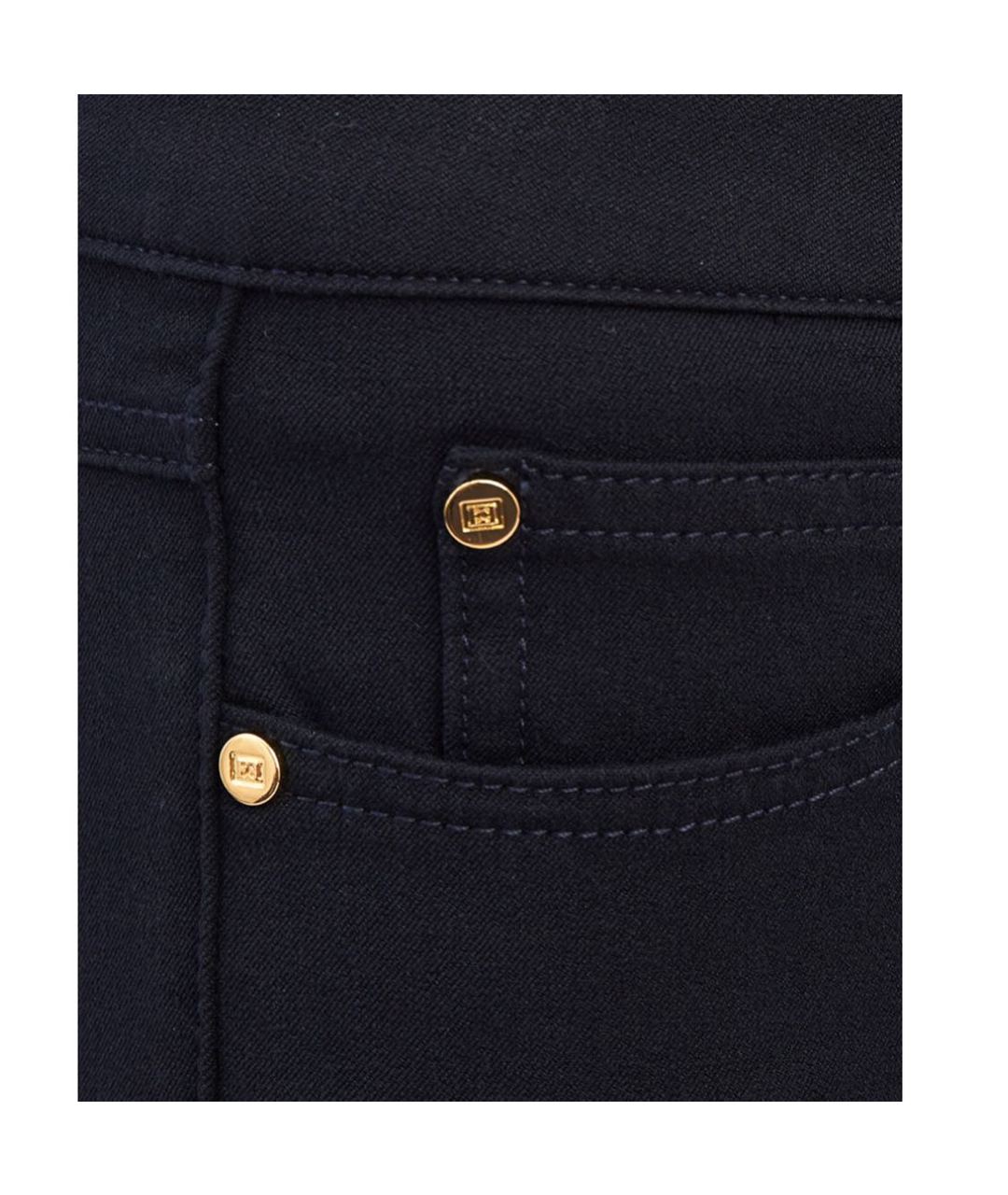 ESCADA Черные хлопко-эластановые джинсы слим, фото 4