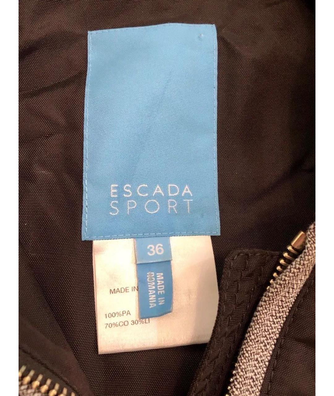 ESCADA Коричневая полиэстеровая куртка, фото 4