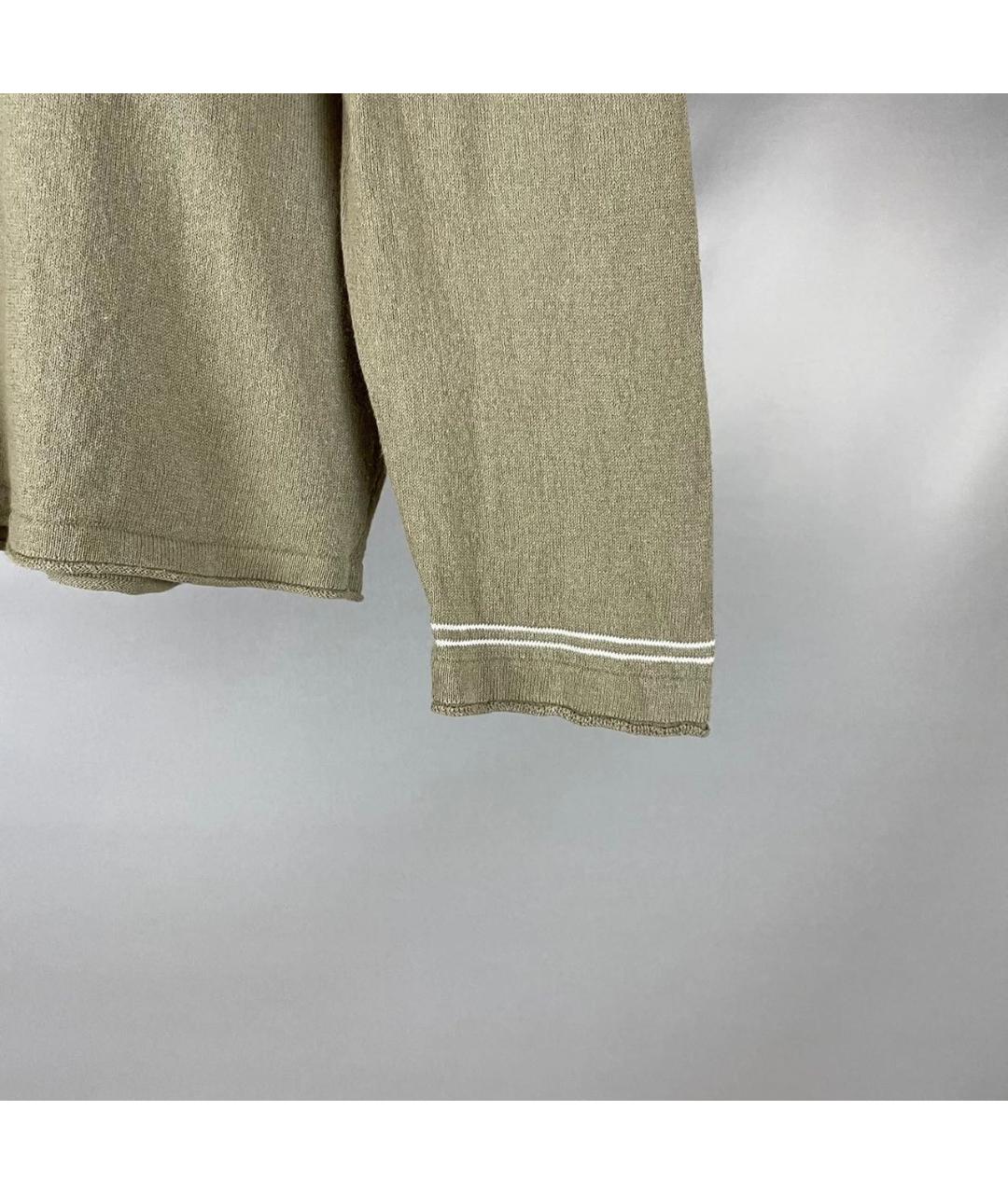 STONE ISLAND Хаки хлопковый джемпер / свитер, фото 3