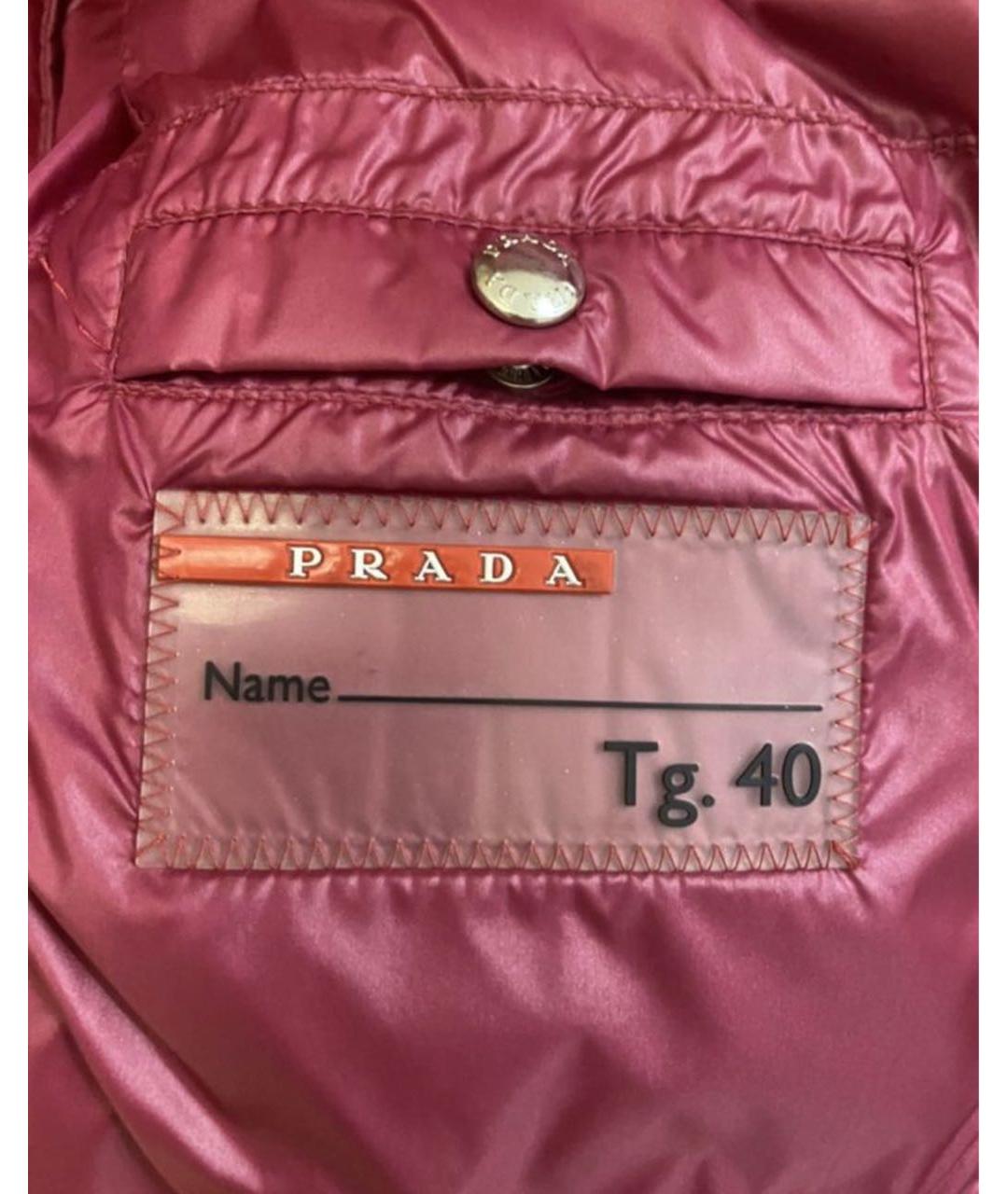 PRADA Розовый полиамидовый жилет, фото 5