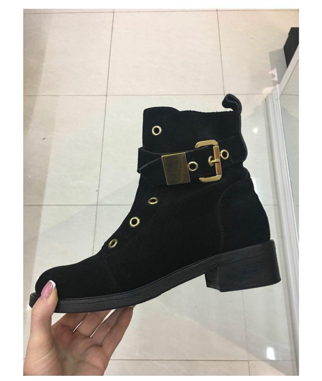 GIUSEPPE ZANOTTI DESIGN Черные замшевые ботинки, фото 3