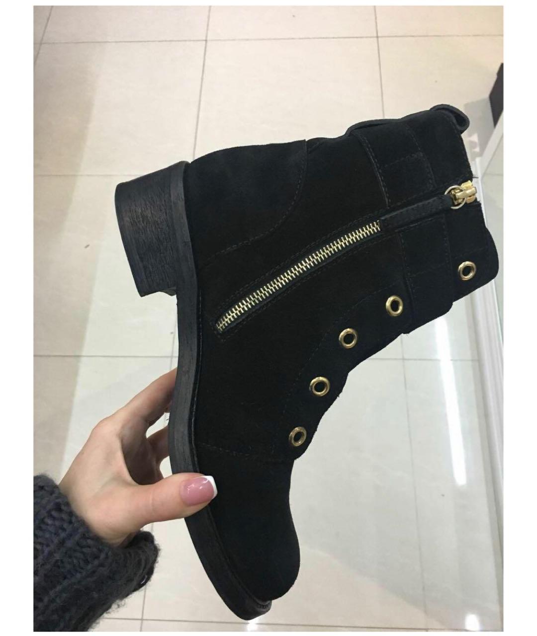 GIUSEPPE ZANOTTI DESIGN Черные замшевые ботинки, фото 4