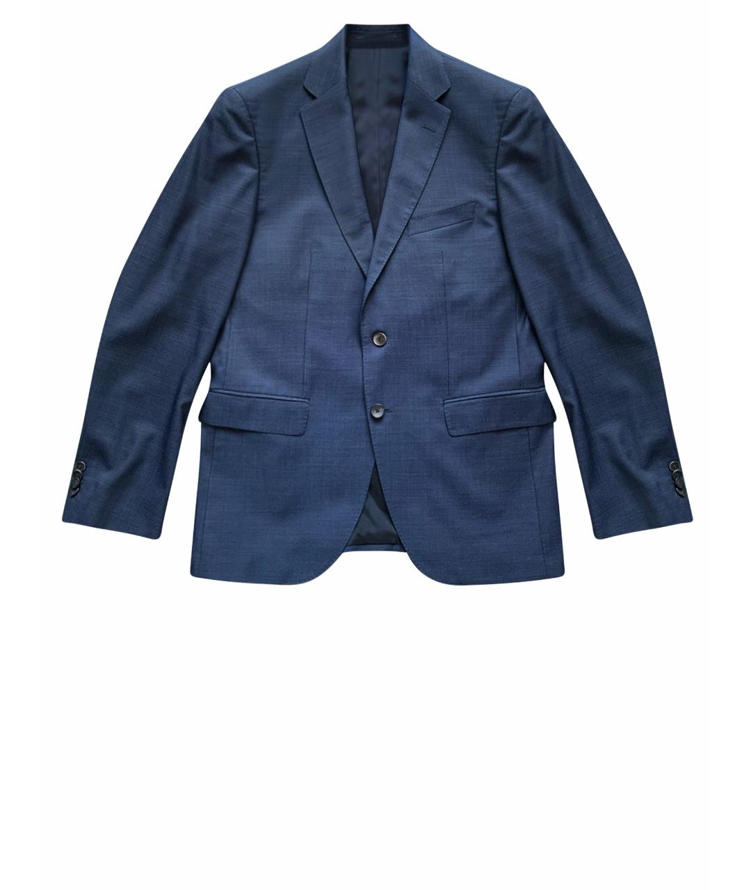 HUGO BOSS Синий полиэстеровый пиджак, фото 1