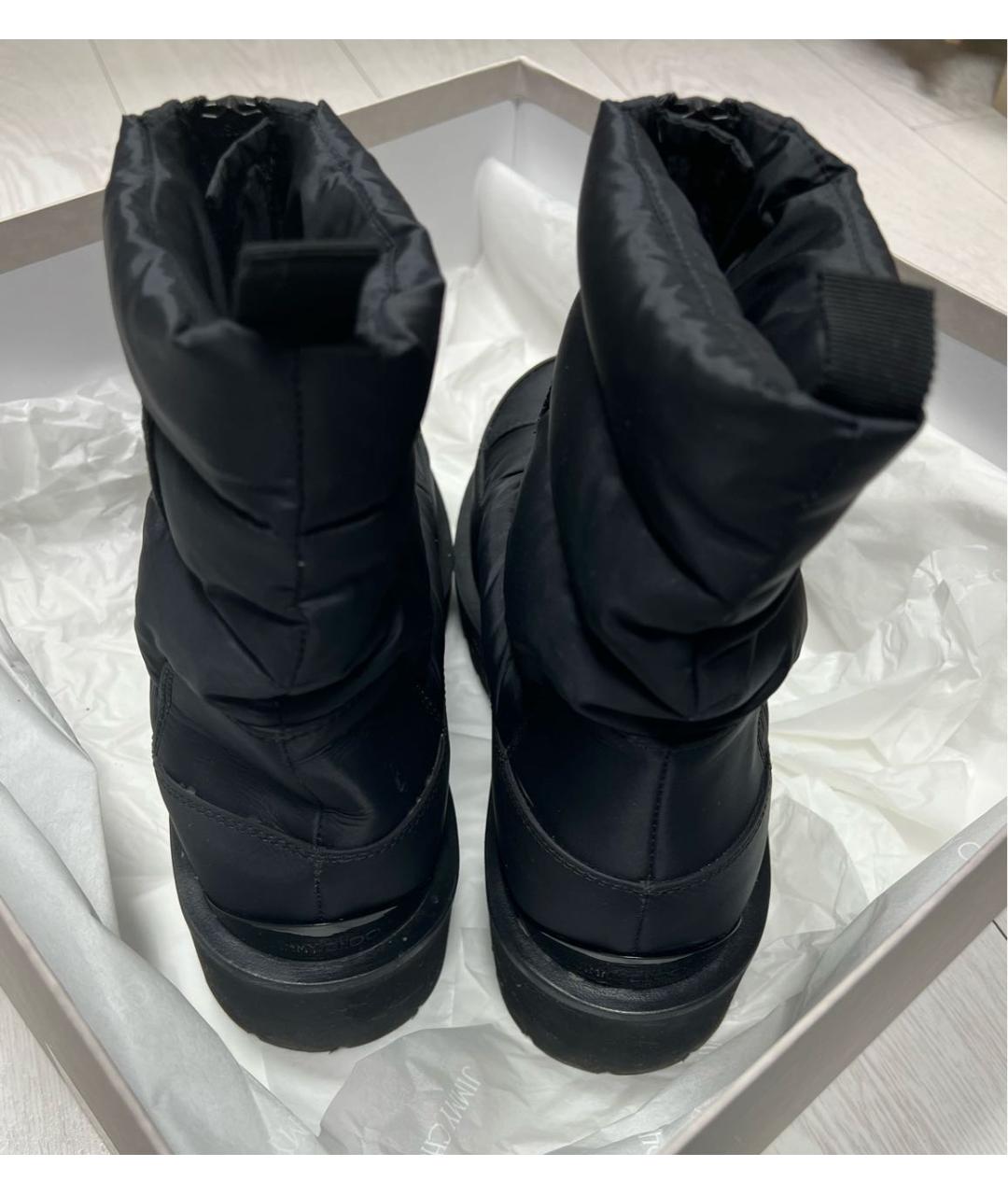 JIMMY CHOO Черные текстильные ботинки, фото 4