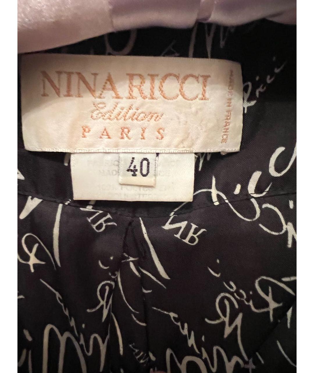 NINA RICCI Антрацитовая полиэстеровая рубашка, фото 3