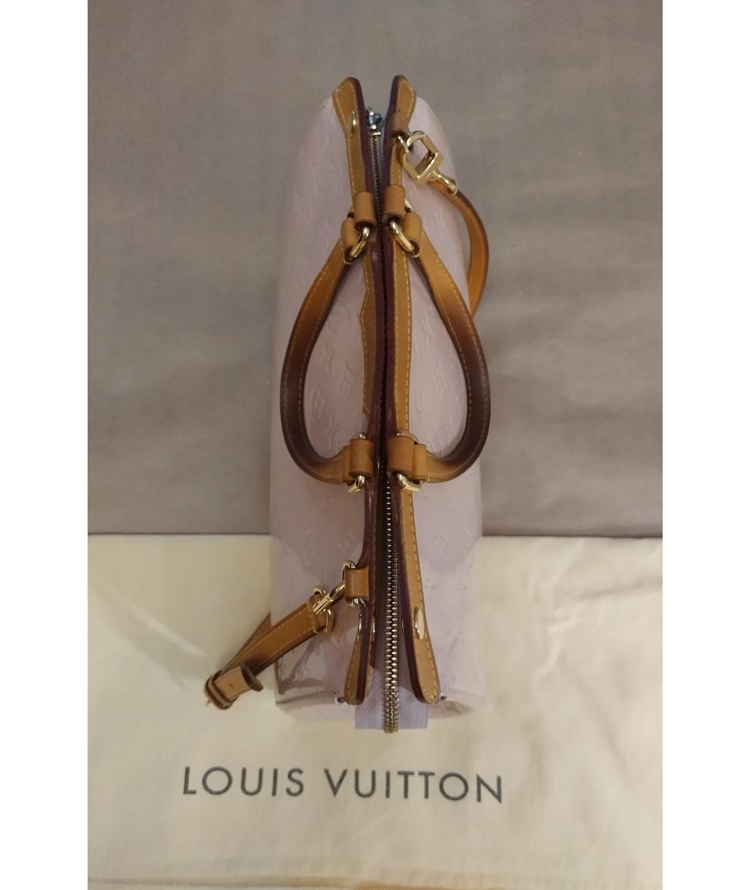 LOUIS VUITTON PRE-OWNED Розовая сумка с короткими ручками из лакированной кожи, фото 4