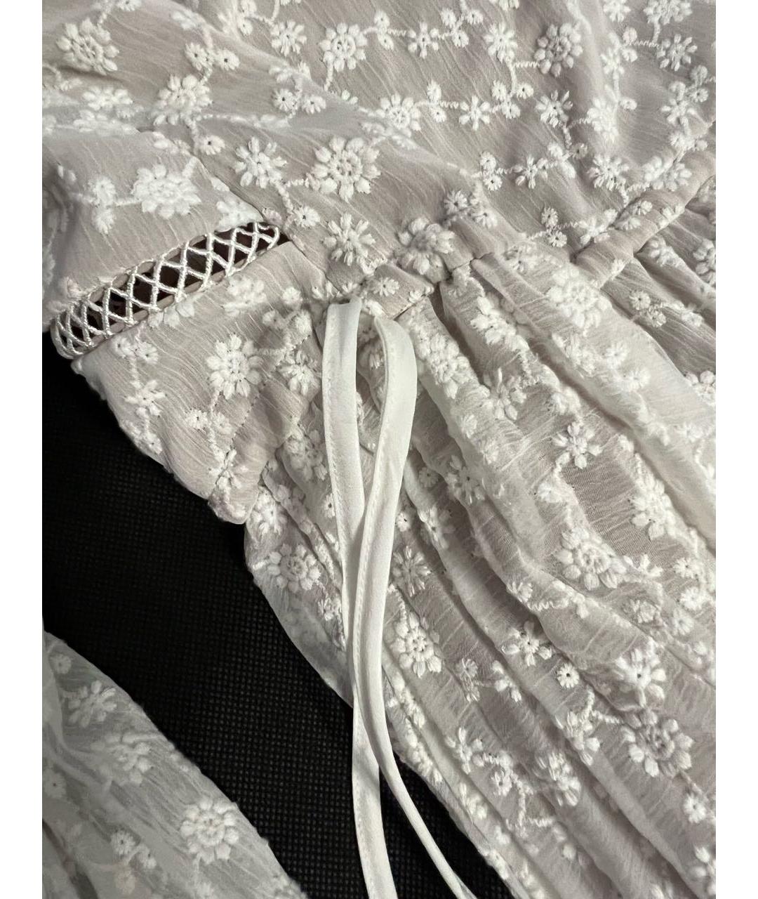 SELF-PORTRAIT Белое синтетическое платье, фото 3