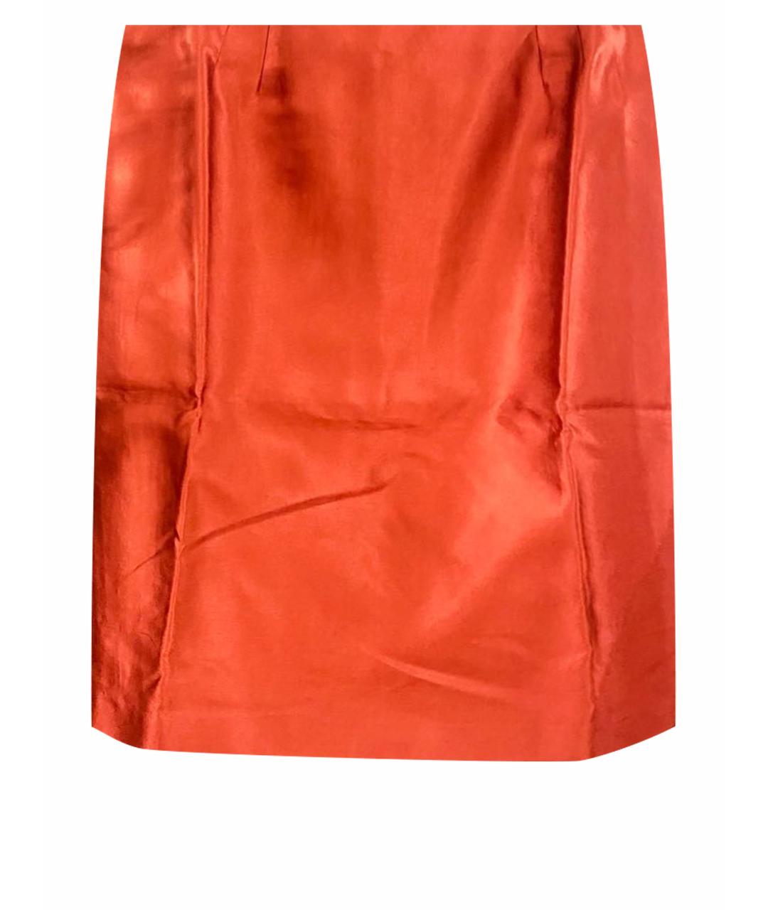 MARINA RINALDI Красная хлопковая юбка миди, фото 1