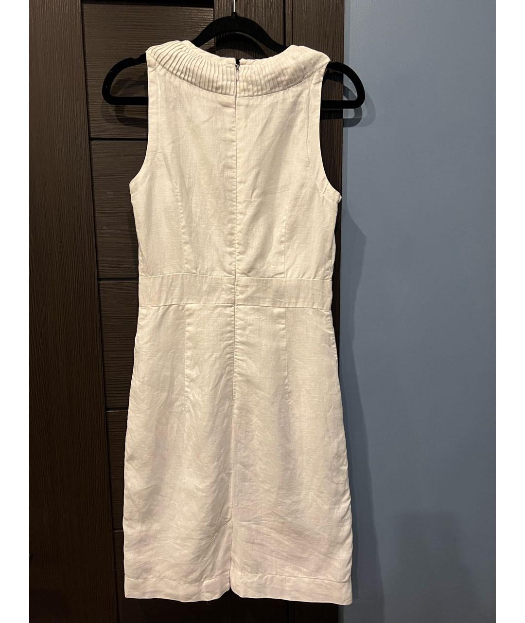 GUCCI Белое льняное повседневное платье, фото 2