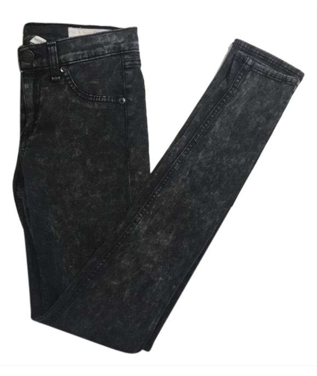RAG&BONE Антрацитовые хлопко-эластановые джинсы слим, фото 3