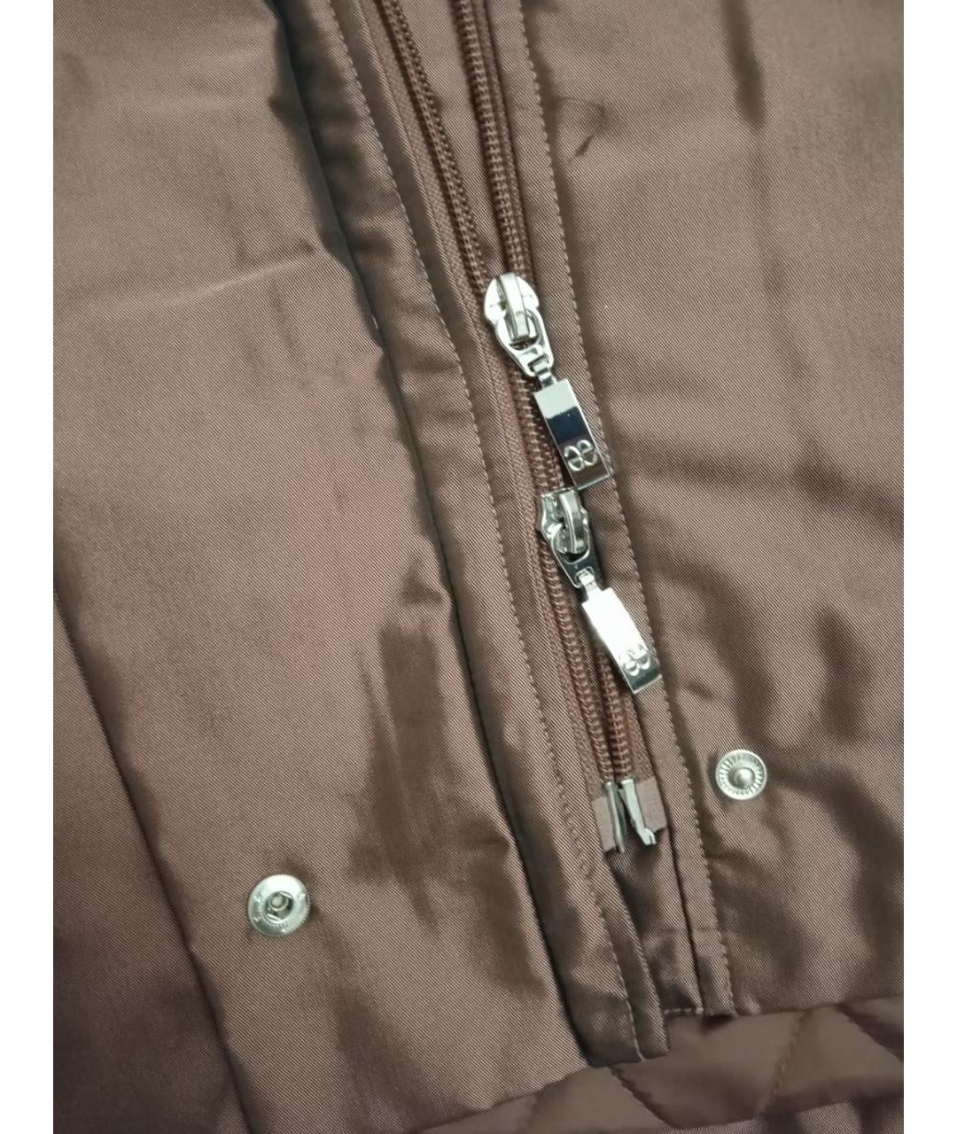 ELEGANCE Бордовое полиэстеровое пальто, фото 3
