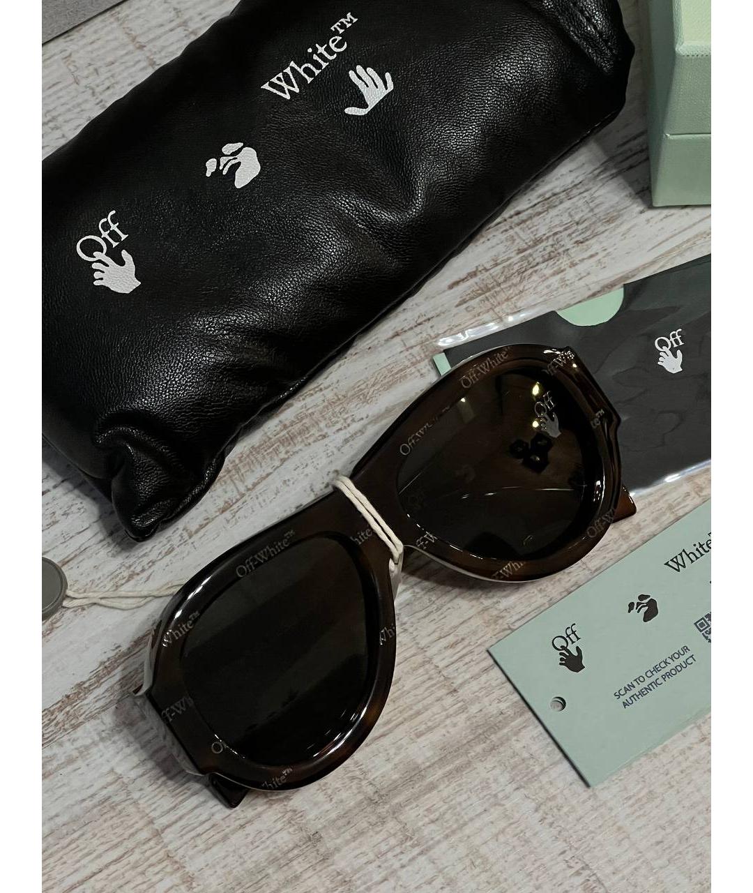 OFF-WHITE Черные солнцезащитные очки, фото 5