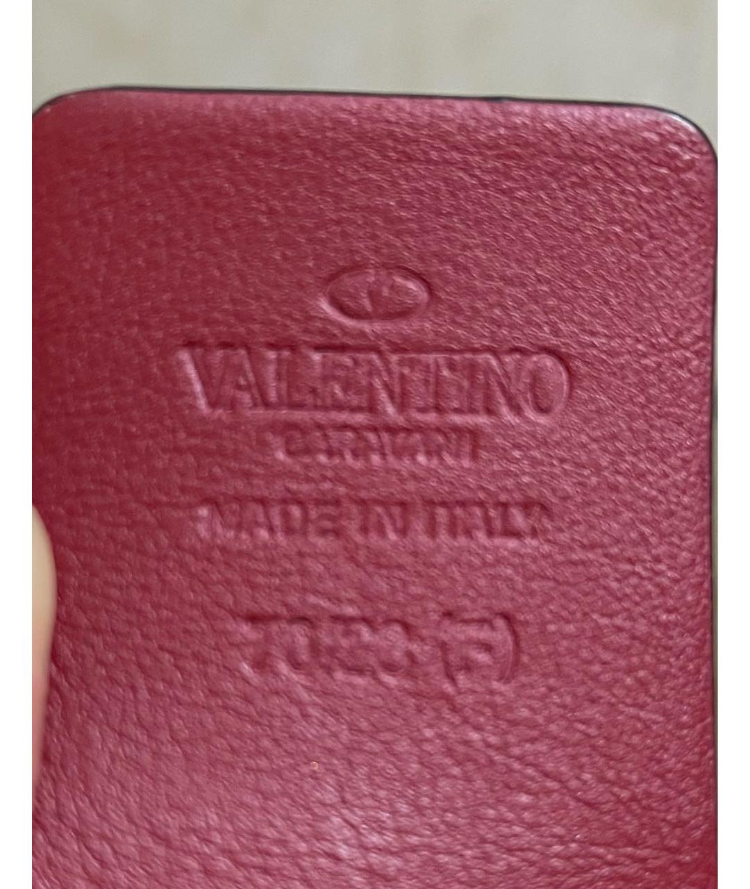 VALENTINO Красный ремень из лакированной кожи, фото 3