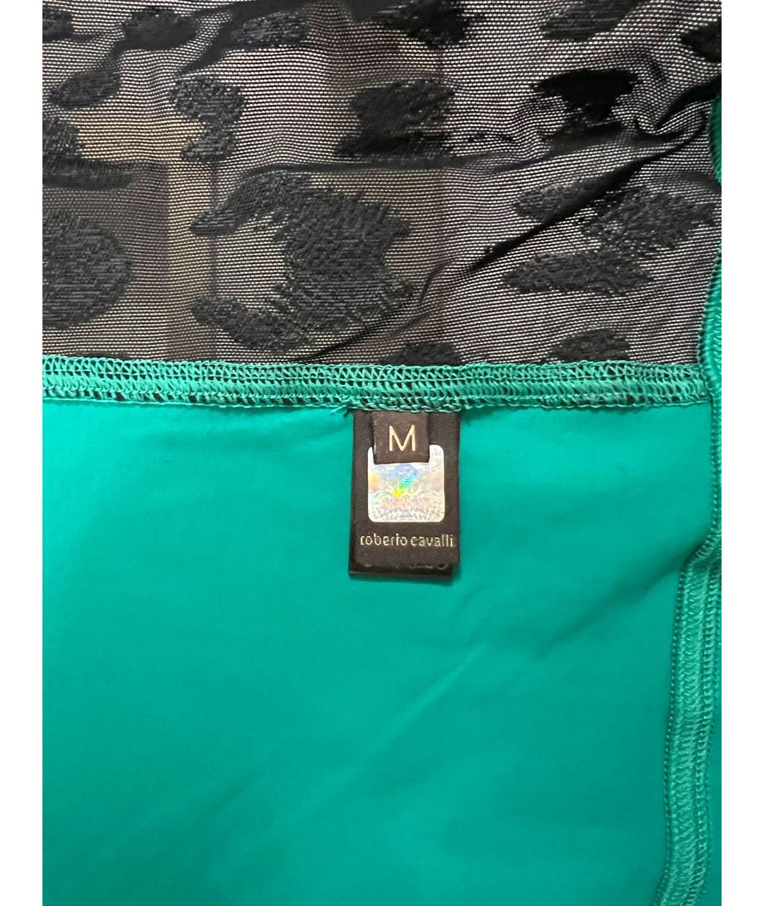 ROBERTO CAVALLI Зеленый полиамидовый джемпер / свитер, фото 7