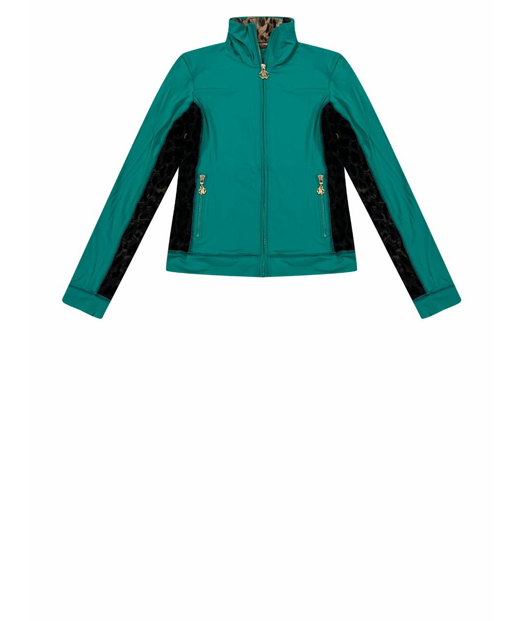 ROBERTO CAVALLI Зеленый полиамидовый джемпер / свитер, фото 1