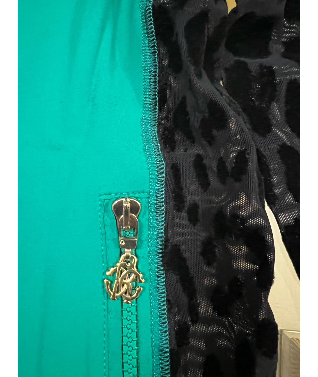 ROBERTO CAVALLI Зеленый полиамидовый джемпер / свитер, фото 4
