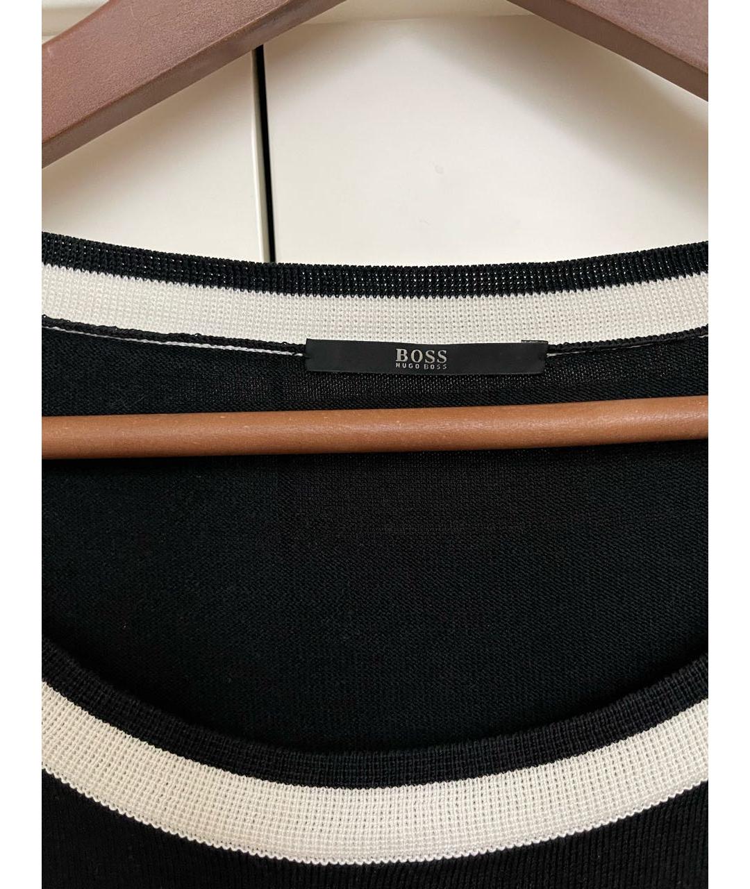 HUGO BOSS Черная вискозная блузы, фото 3